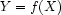 Y=f(X)