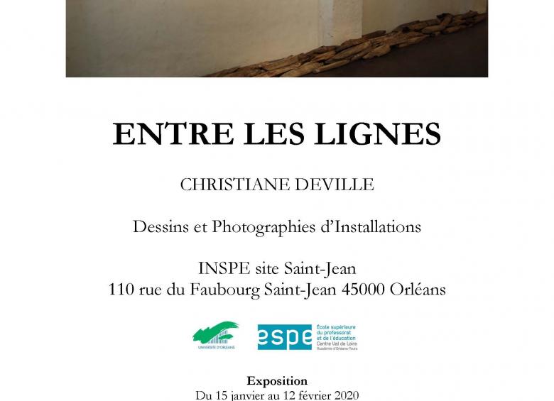 INSPE - exposition entre les lignes INSPE - exposition entre les lignes