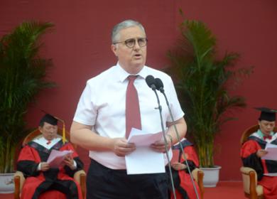 20190618_chine_csu_graduation_ceremony luigi agrofoglio vice-président relations internationales discours central south university
