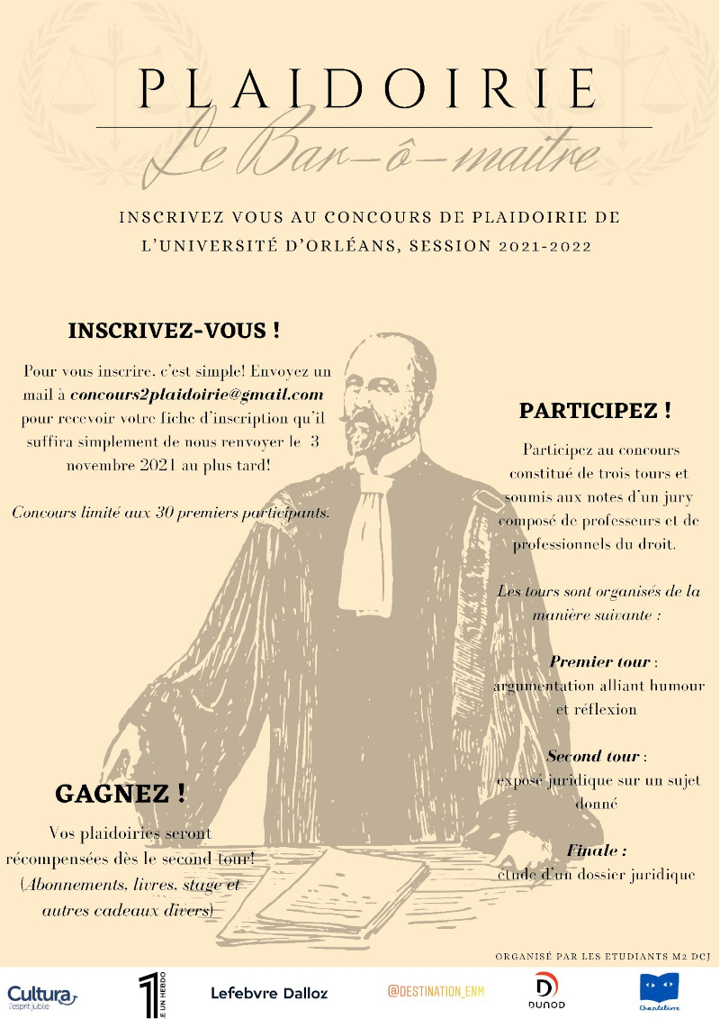 Affiche concours plaidoirie