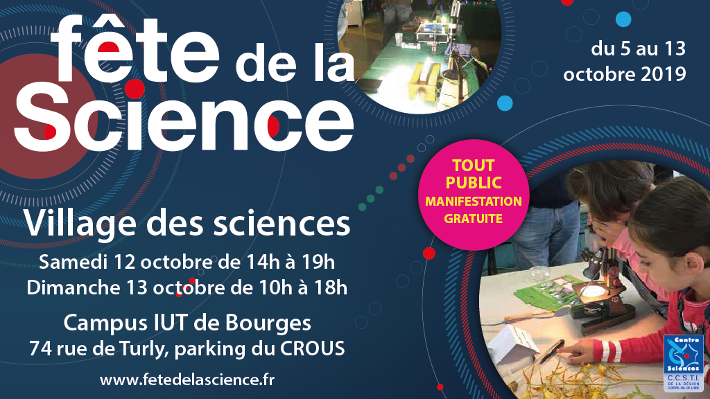Village des sciences les 12 et 13 octobre - Campus IUT