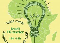 affiche pour une table ronde Electrification en Afrique 