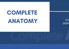 texte Complete anatomy avec logo de la base