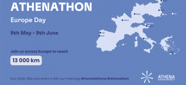 athenathon, europe day, 9 may-9 june, join us across europe to reach 13000 km
