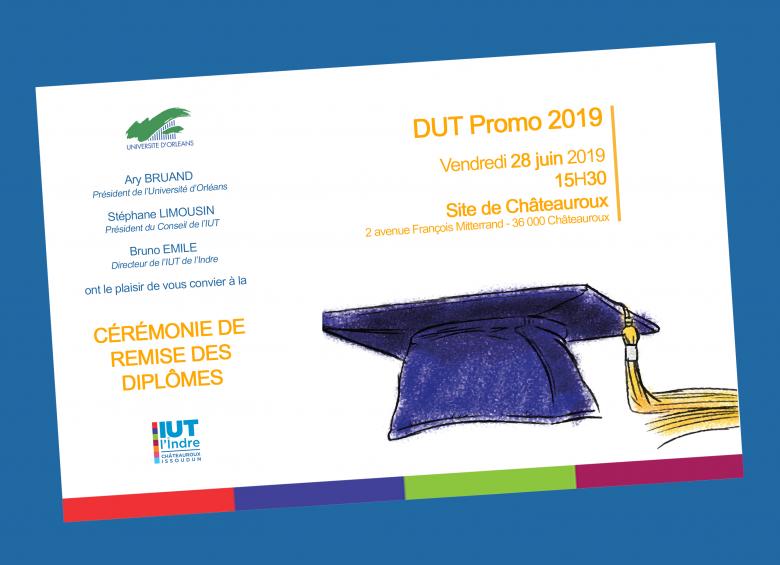 IUT Indre - Actu - Invitation cérémonie diplômes promo 2019