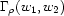 \Gamma_{\rho}(w_1,w_2)