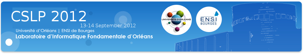 7th International Workshop on Constraint Solving and Language Processing - CSLP 2012 - 13-14 September 2012, Orléans