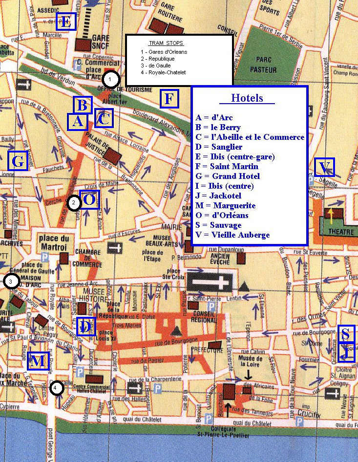 town centre map