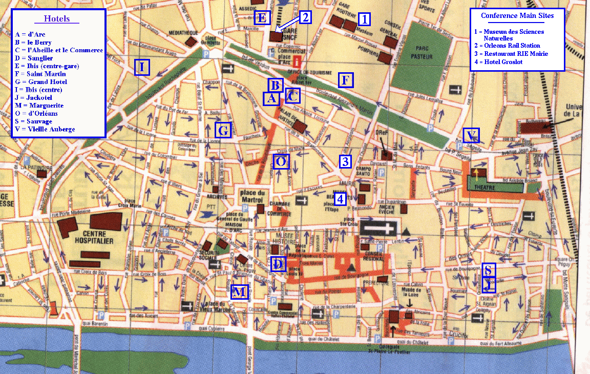 orleans plan de la ville
