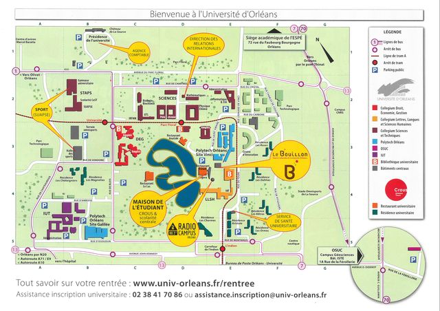 plan campus université orléans plan campus université orléans