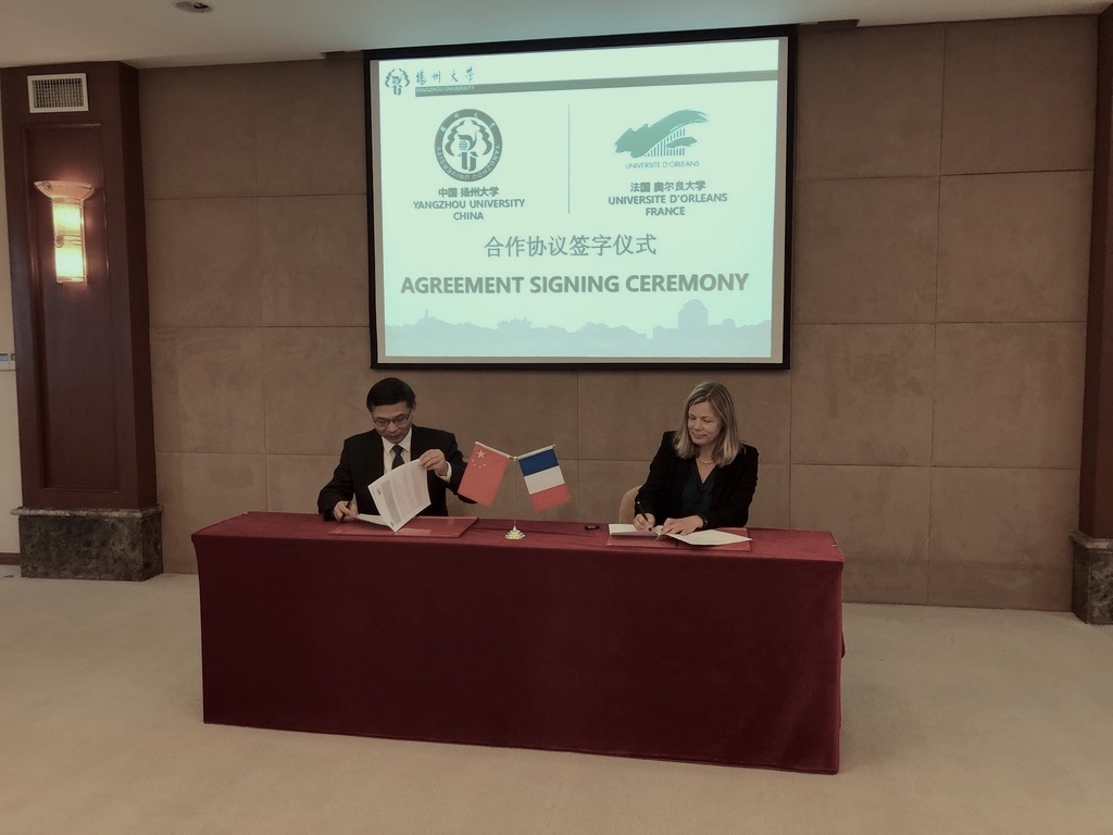 yangzhou 28mai2019 signature vice-président yangzhou vice-présidente RI Orléans