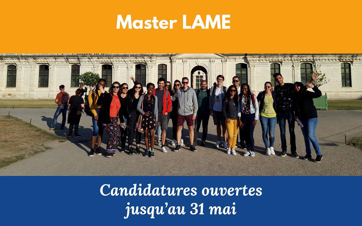 Master Lame étudiants Master LAME devant chambord
