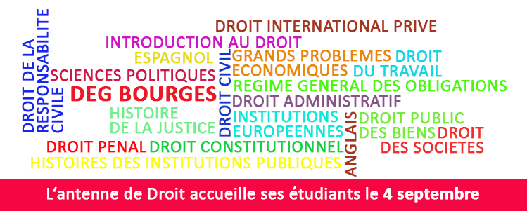 Rentée 2020-2021 Faculté de droit Bourges Rentée 2020-2021 Faculté de droit Bourges