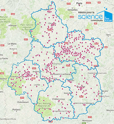 repartition des etablissments touches