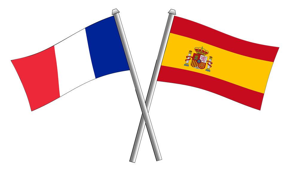 Drapeaux France Espagne Drapeaux France Espagne