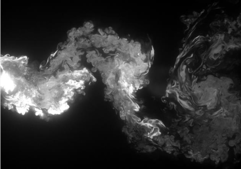 structures tourbillonnaires Jet turbulent