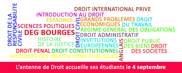 Rentée 2020-2021 Faculté de droit Bourges