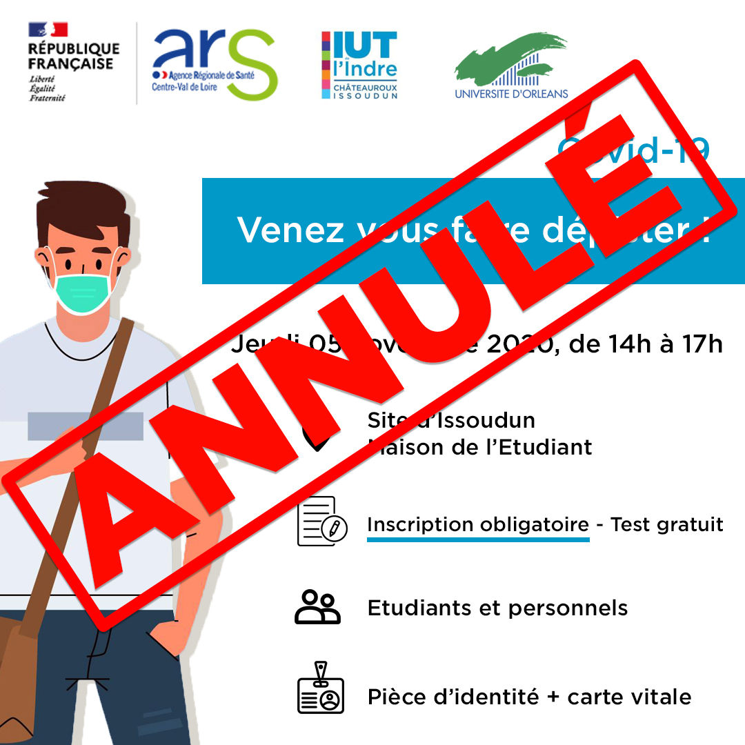 Annulation dépistage covid Issoudun Annulation dépistage covid Issoudun