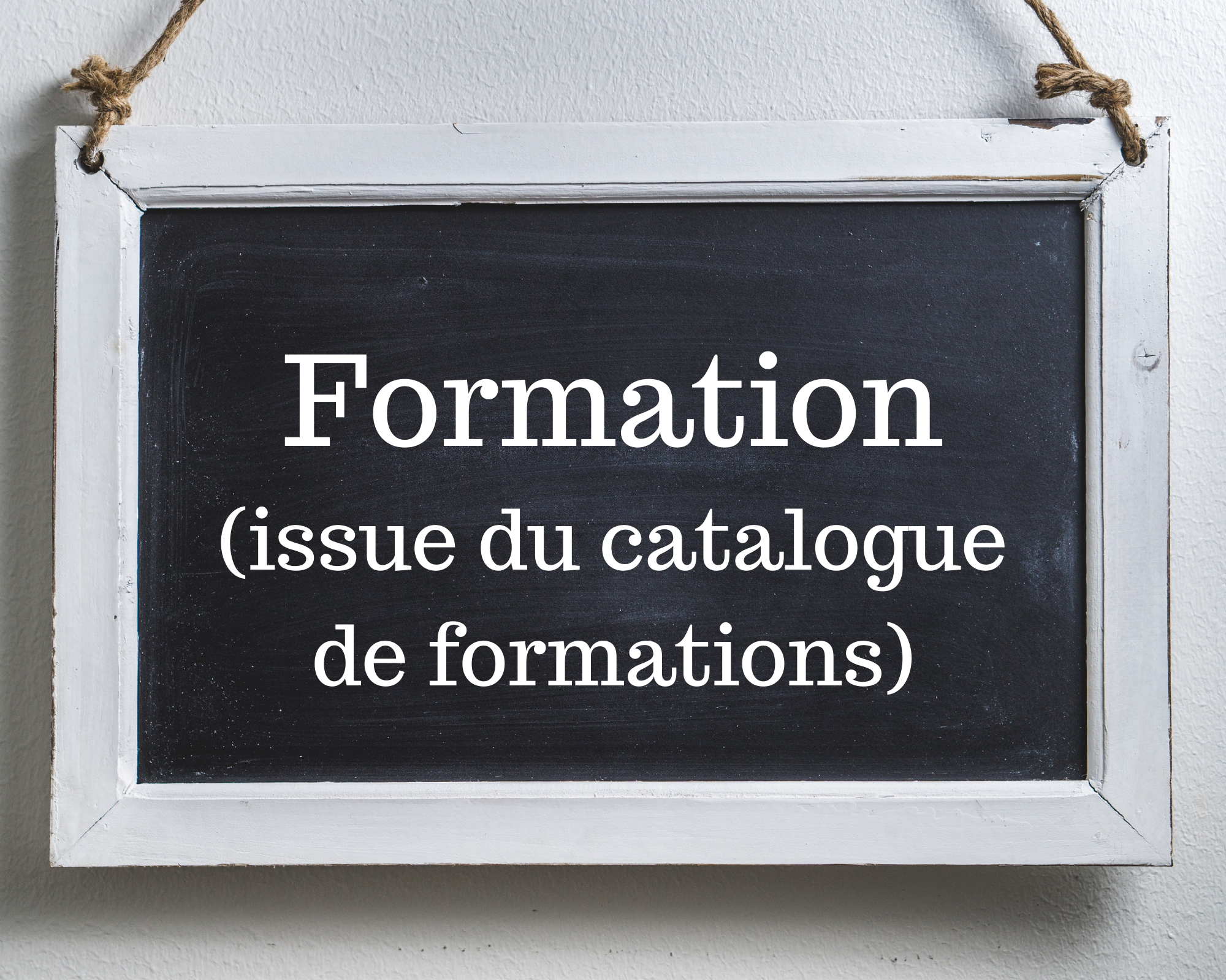 ardoise avec texte illustration formation