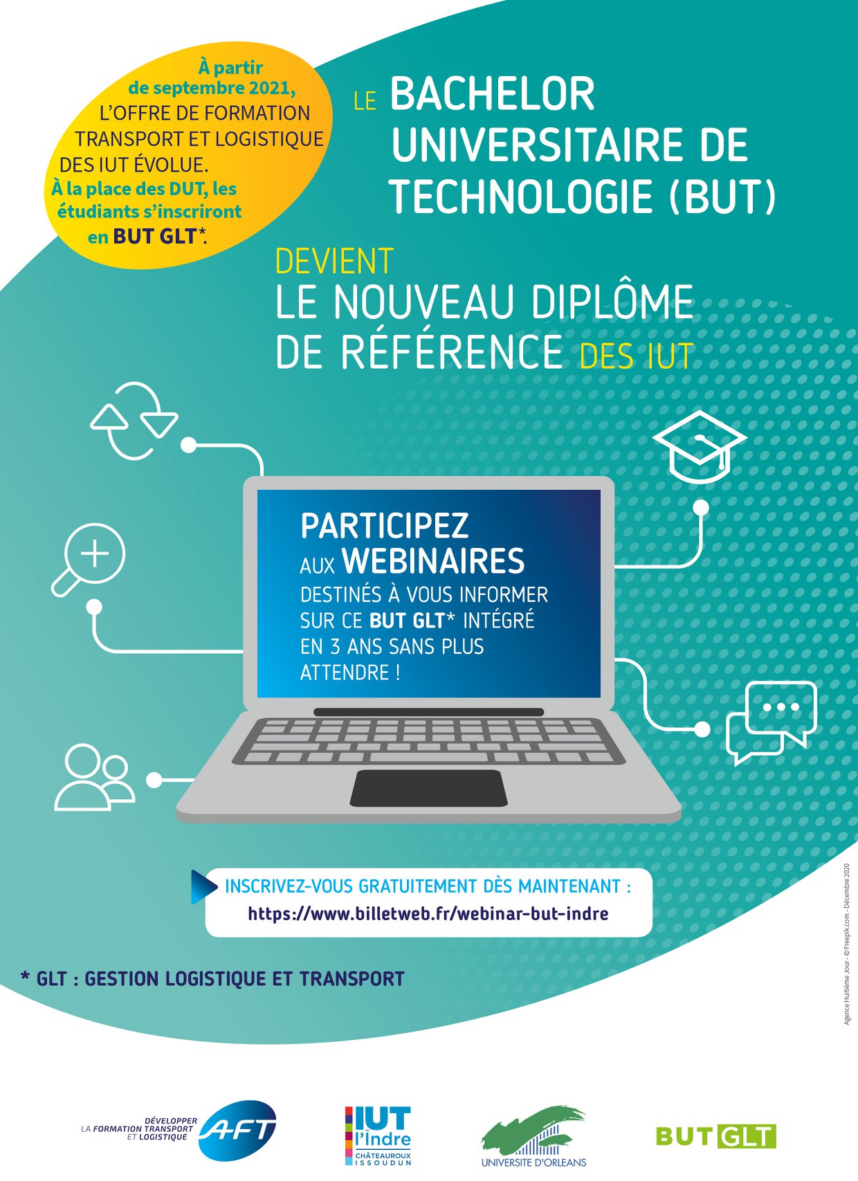 Affiche Webinaires BUT GLT Affiche Webinaires BUT GLT