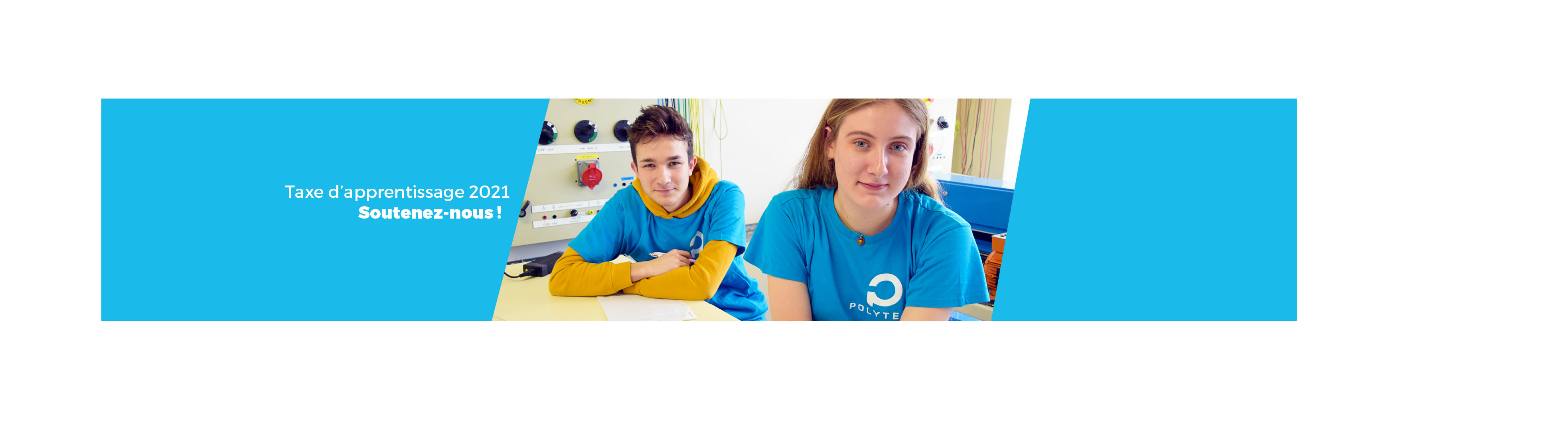 POL_Visuel Taxe Apprentissage 2021 Taxe apprentissage 2021 - Soutenez-nous !