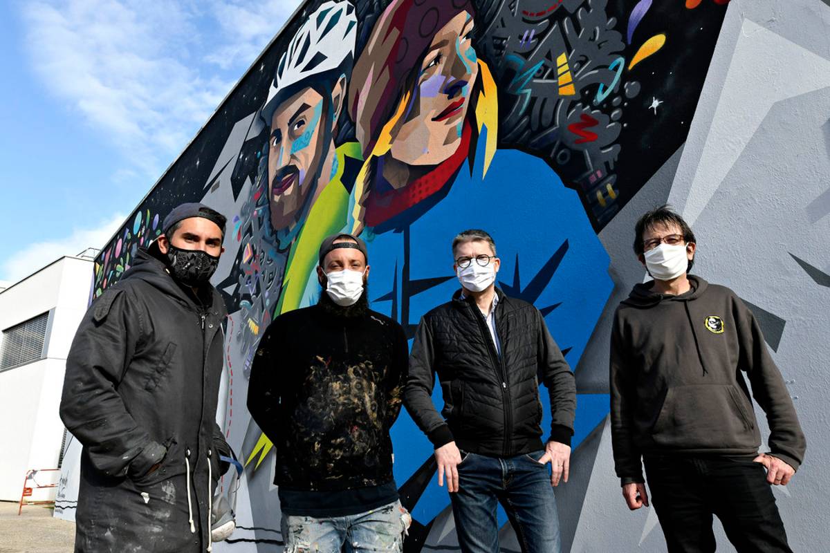 Fresque @Tim Marsh à l'IUT d'Orléans Fresque @Tim Marsh à l'IUT d'Orléans