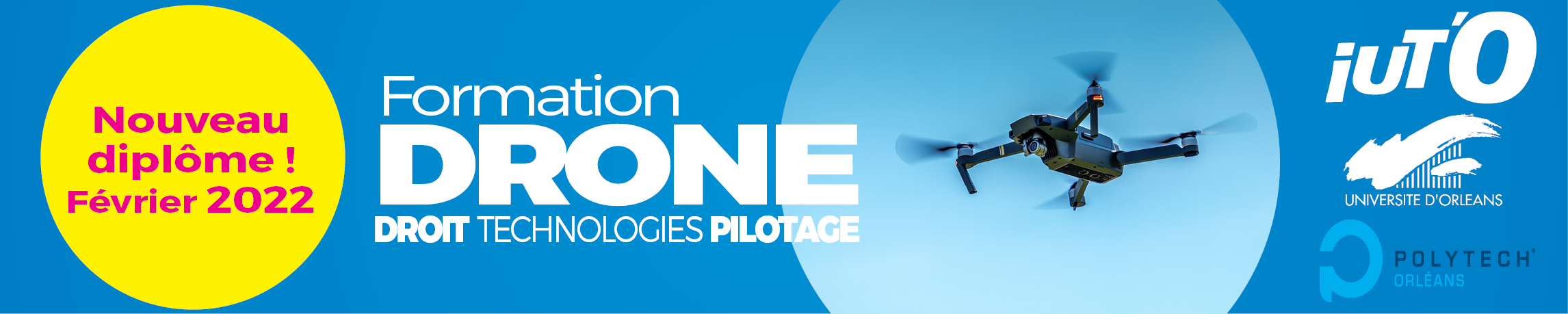 Bannière DU DRONE bannière pour le du drone