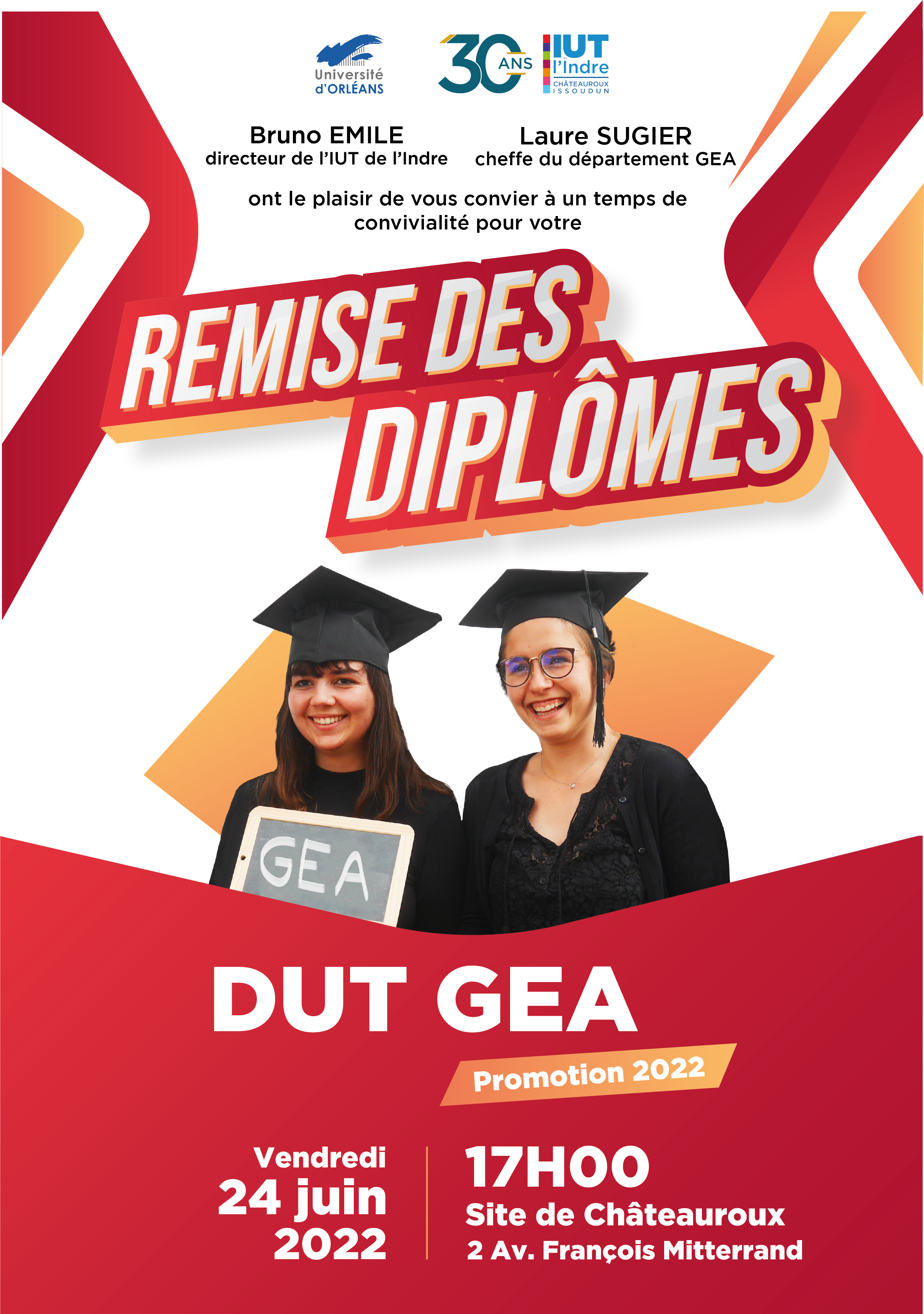 remise des diplômes DUT GEA