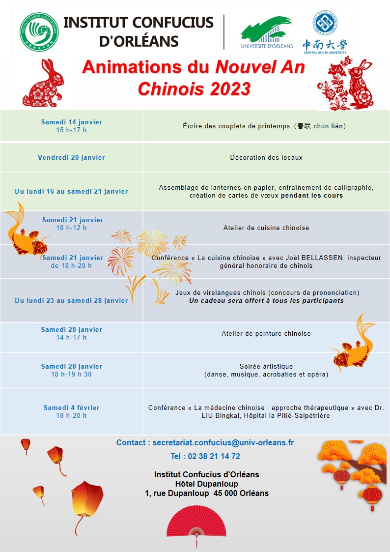 Flyer Nouvel an chinois 2023
