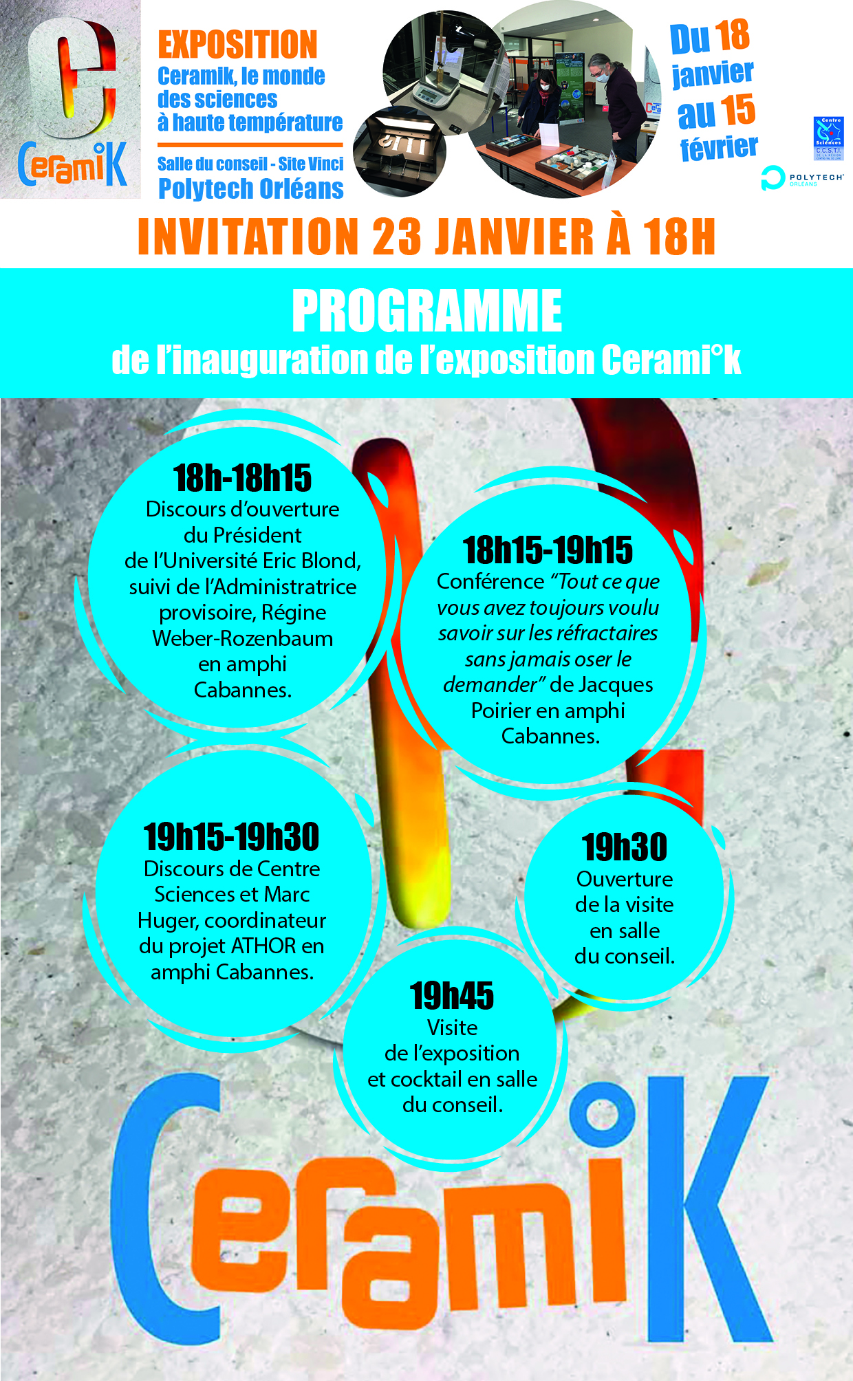 Programme exposition Cerami°k Programme exposition Cerami°k