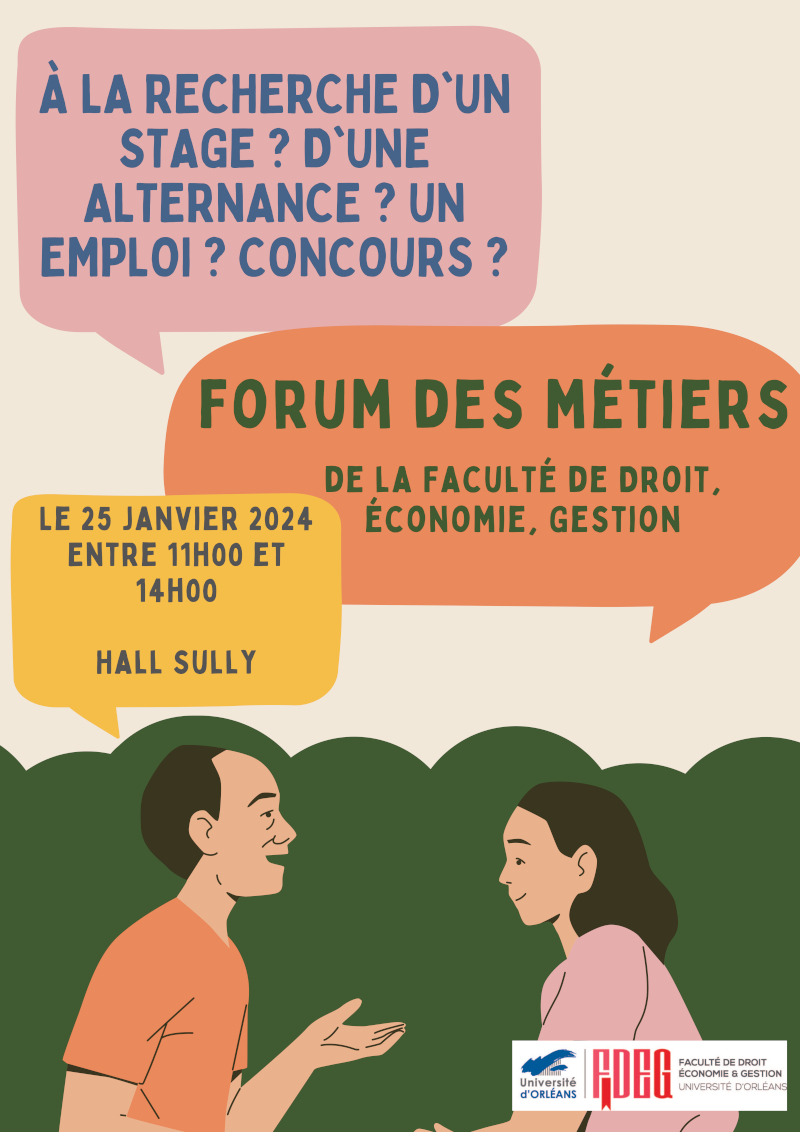 Affiche forum métiers 2024