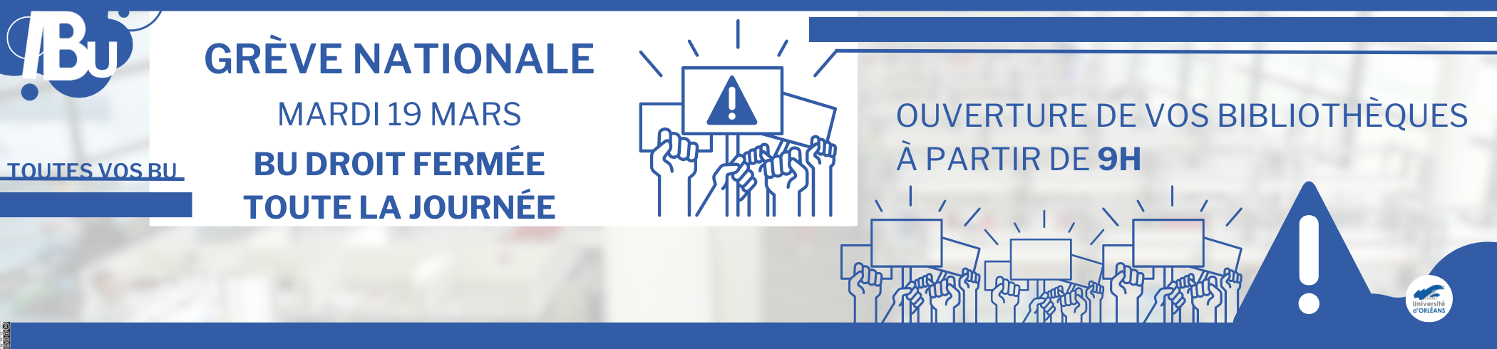 Affiche de la grève Reprise du texte de l'actu