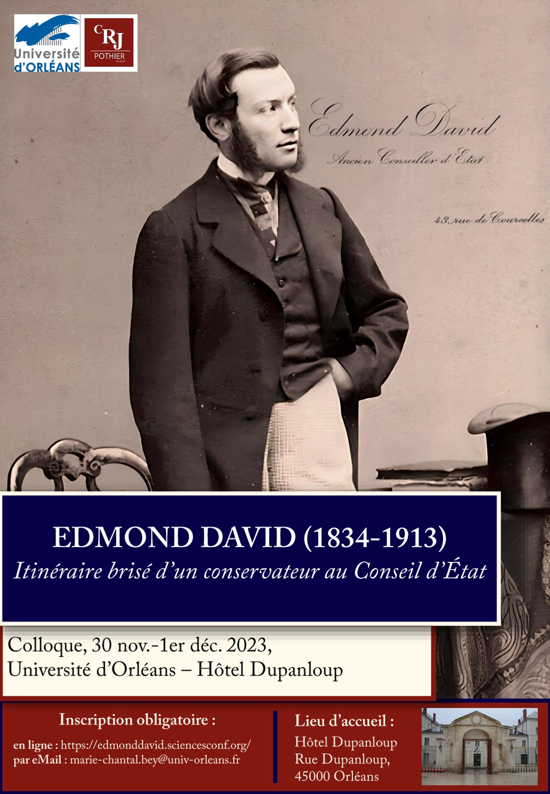 On se souvient surtout d'Edmond David, né en 1834 et mort en 1913, comme le commissaire du gouvernement auteur des conclusions sur le mythique arrêt Blanco, dont le 150e anniversaire est intervenu en 2023.