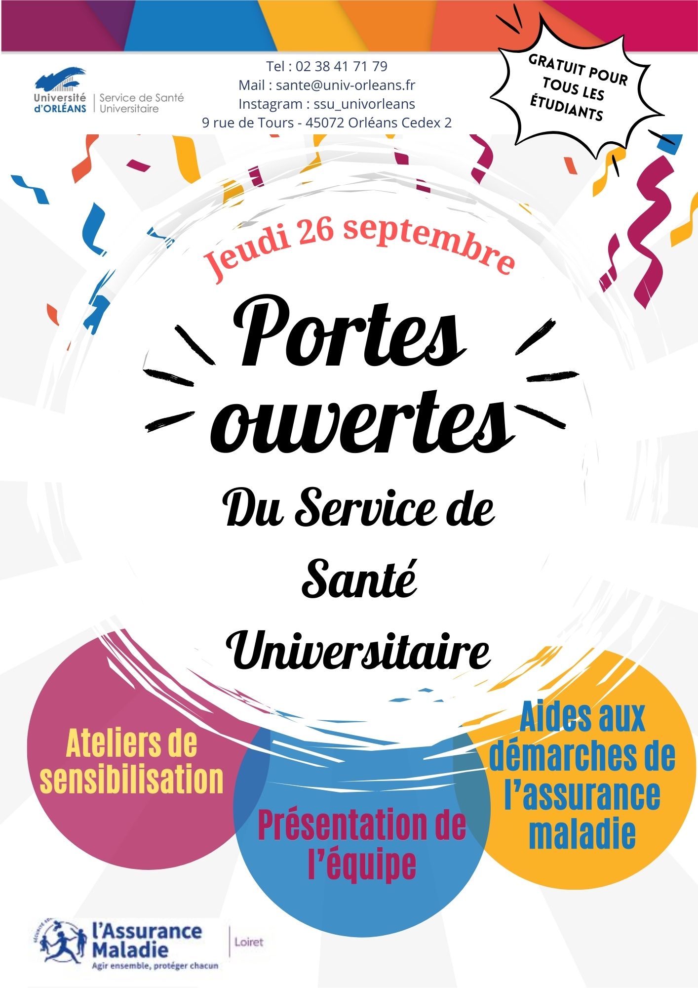 Affiche portes ouvertes SSU 26 sept 2024 Affiche portes ouvertes SSU 26 sept 2024