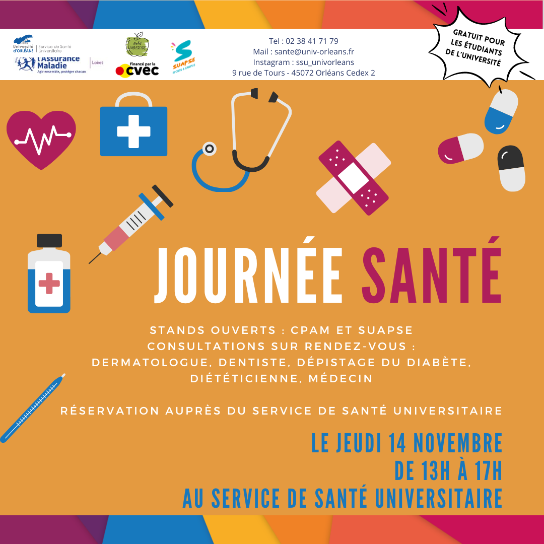 Visuel journée santé du 14 novembre 2024 Visuel journée santé du 14 novembre 2024
