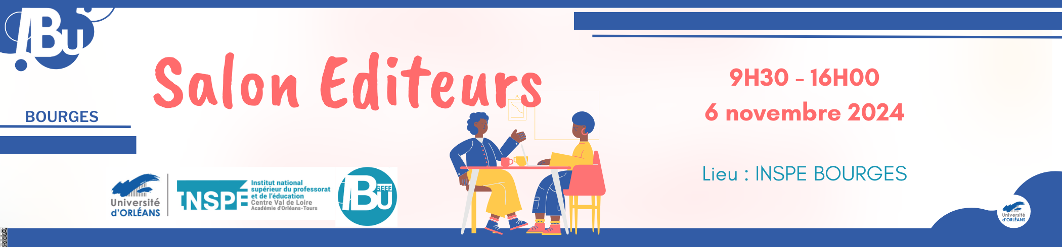 Affiche du salon Affiche de l'évènement, reprise du texte