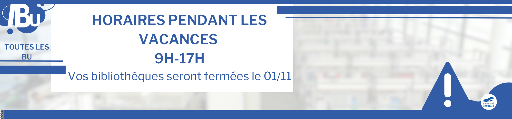 Affiche des horaires Reprise du texte de l'actu