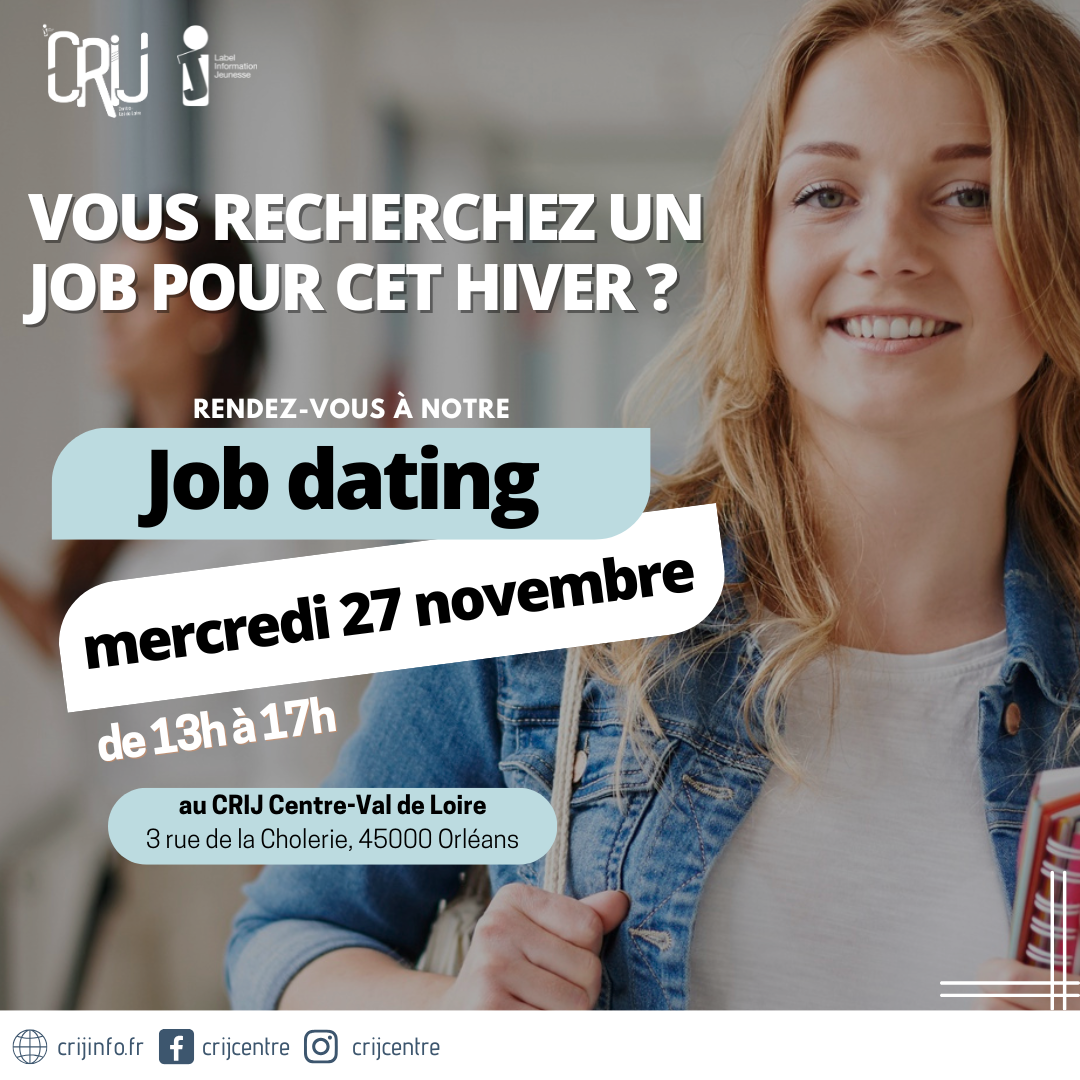 Job dating du 27 novembre au CRIJ Job dating du 27 novembre au CRIJ
