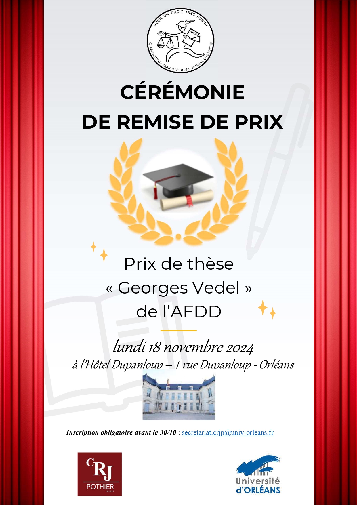 Cérémonie de remise de prix de thèse