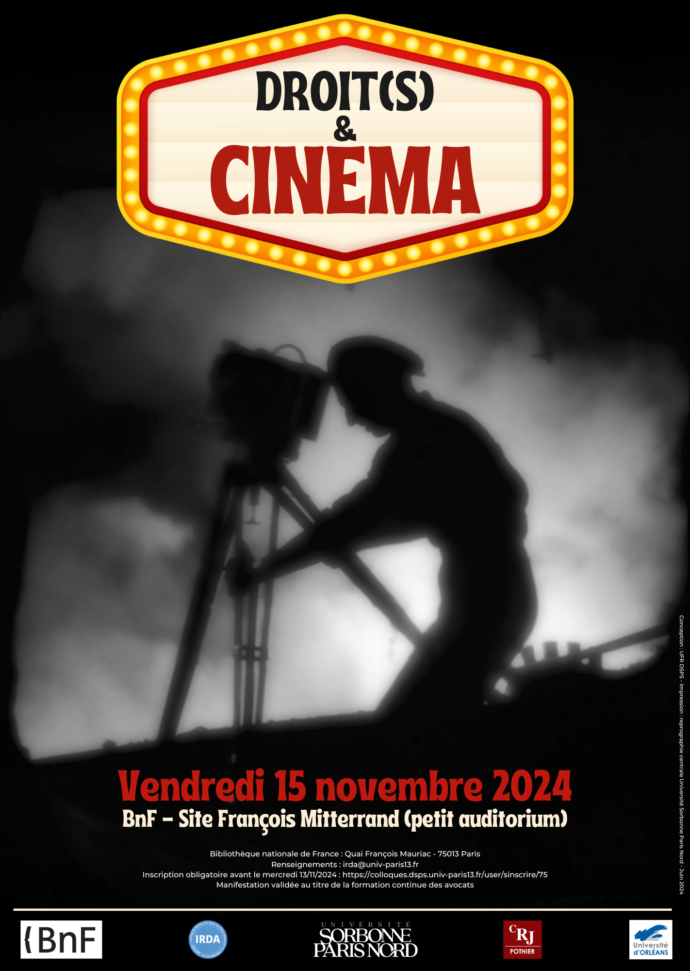 Affiche Droit(s) & Cinéma