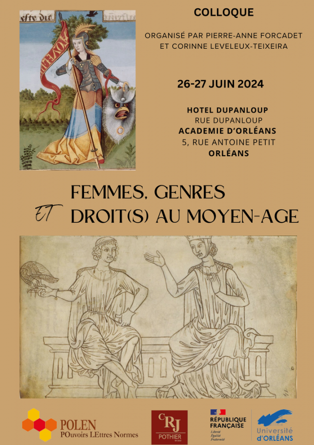 Colloque Femmes, genres et droits au moyen-âge