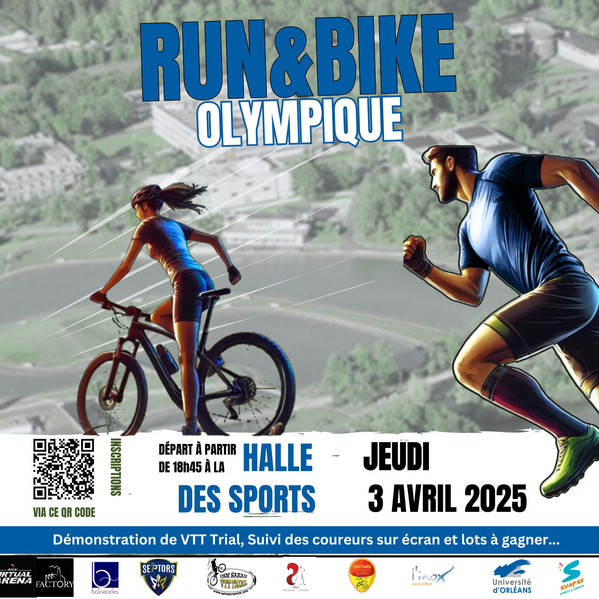 Visuel Run & Bike du 3 avril organisé par le Suapse Visuel Run & Bike du 3 avril organisé par le Suapse
