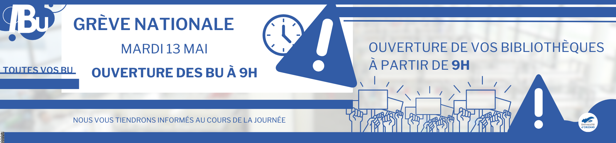 Affiche de la grève Reprise du texte de l'actu