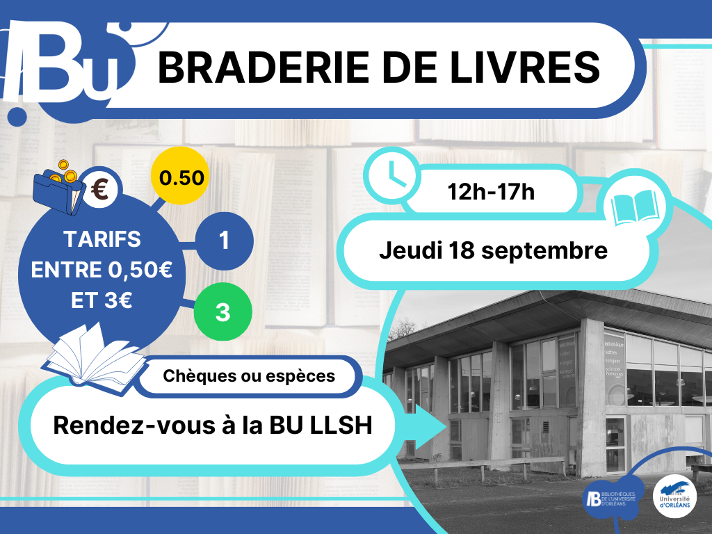 Braderie de livres du SCD jedudi 18 septembre 2025 Braderie de livres du SCD jedudi 18 septembre 2025