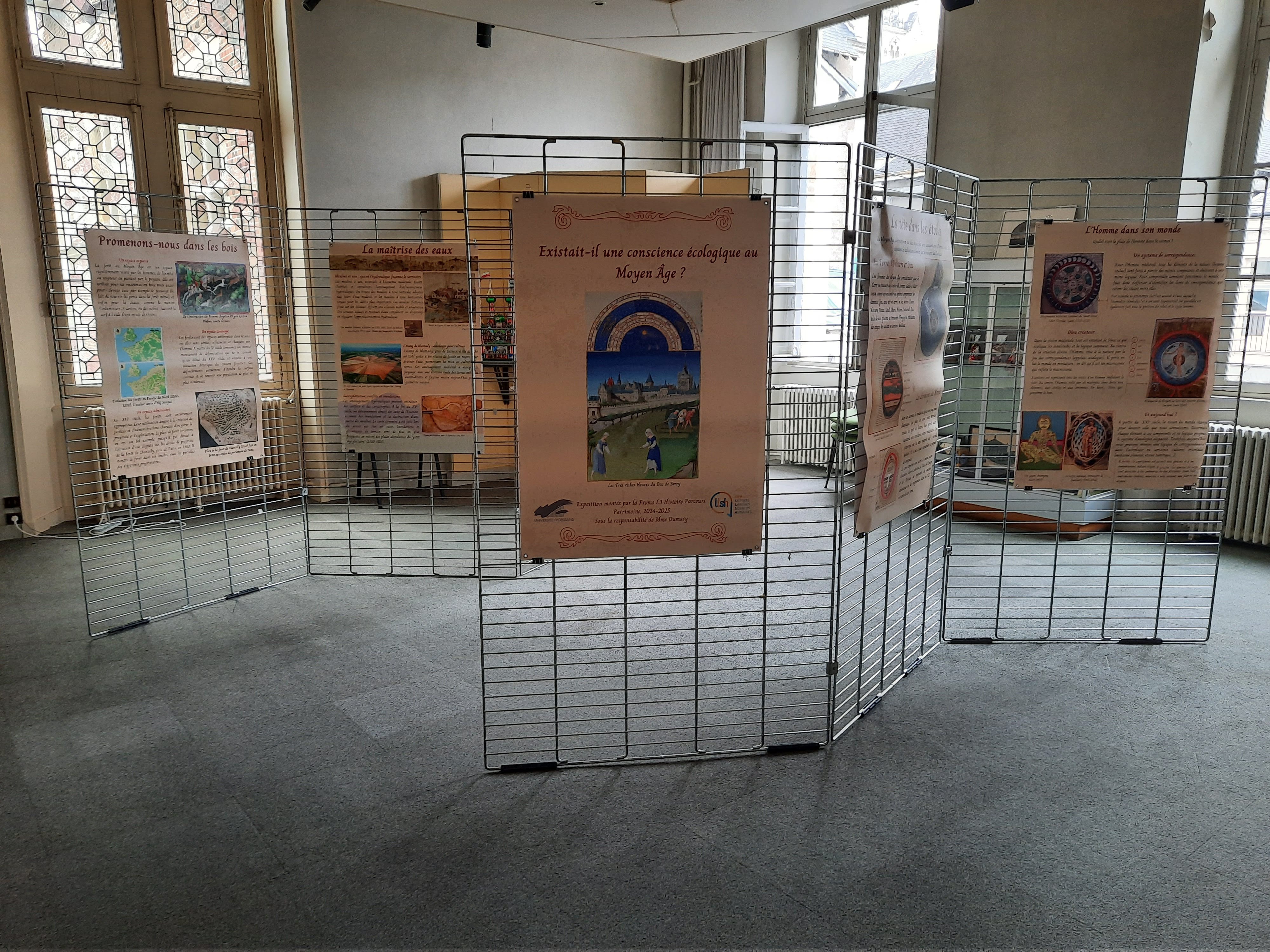 Photo de l'exposition "Existait-il une conscience écologique au Moyen Âge ?"