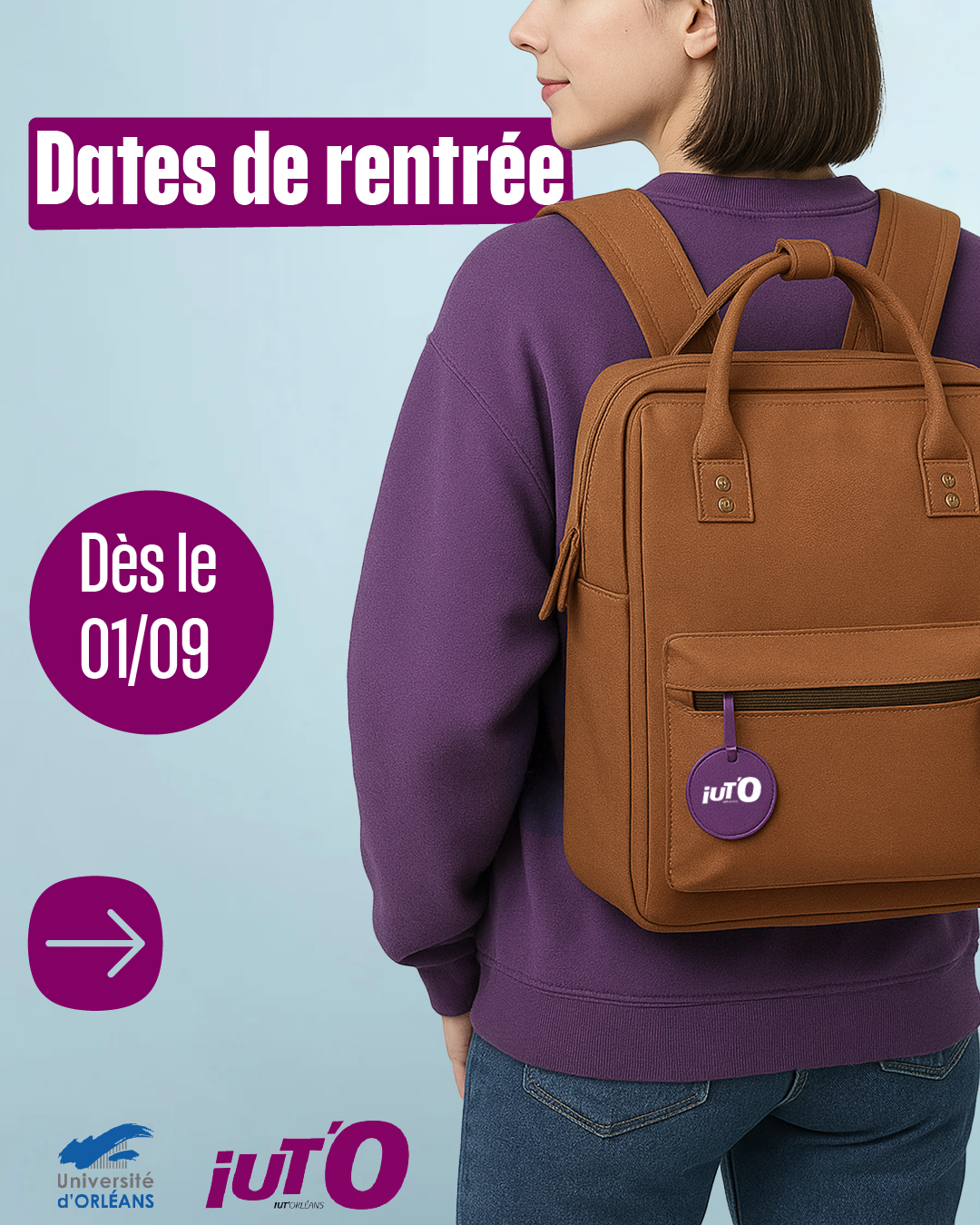 Dates de rentrée 2025 de l'IUT'O