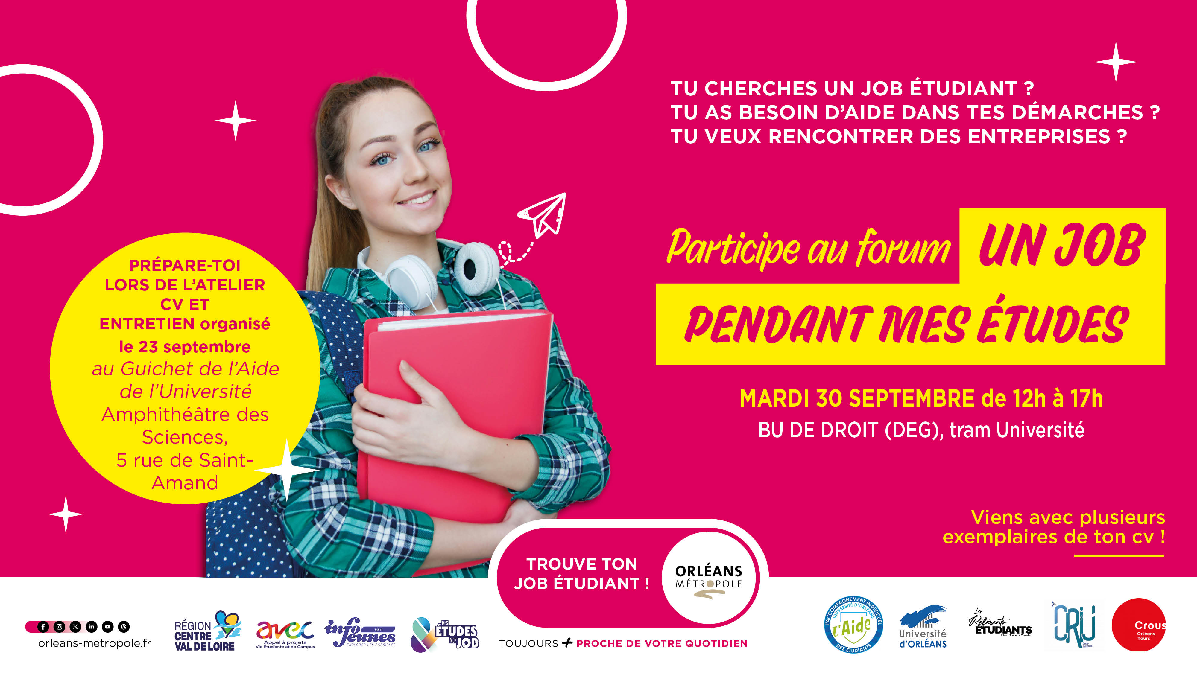 Participez au forum "Un job pendant mes études"