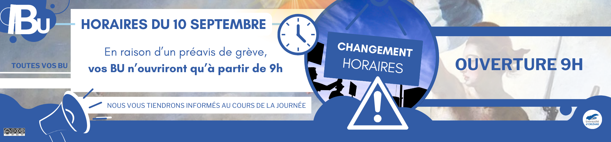 Grève 10 septembre Affiche de la grève, reprise du texte de l'actualité