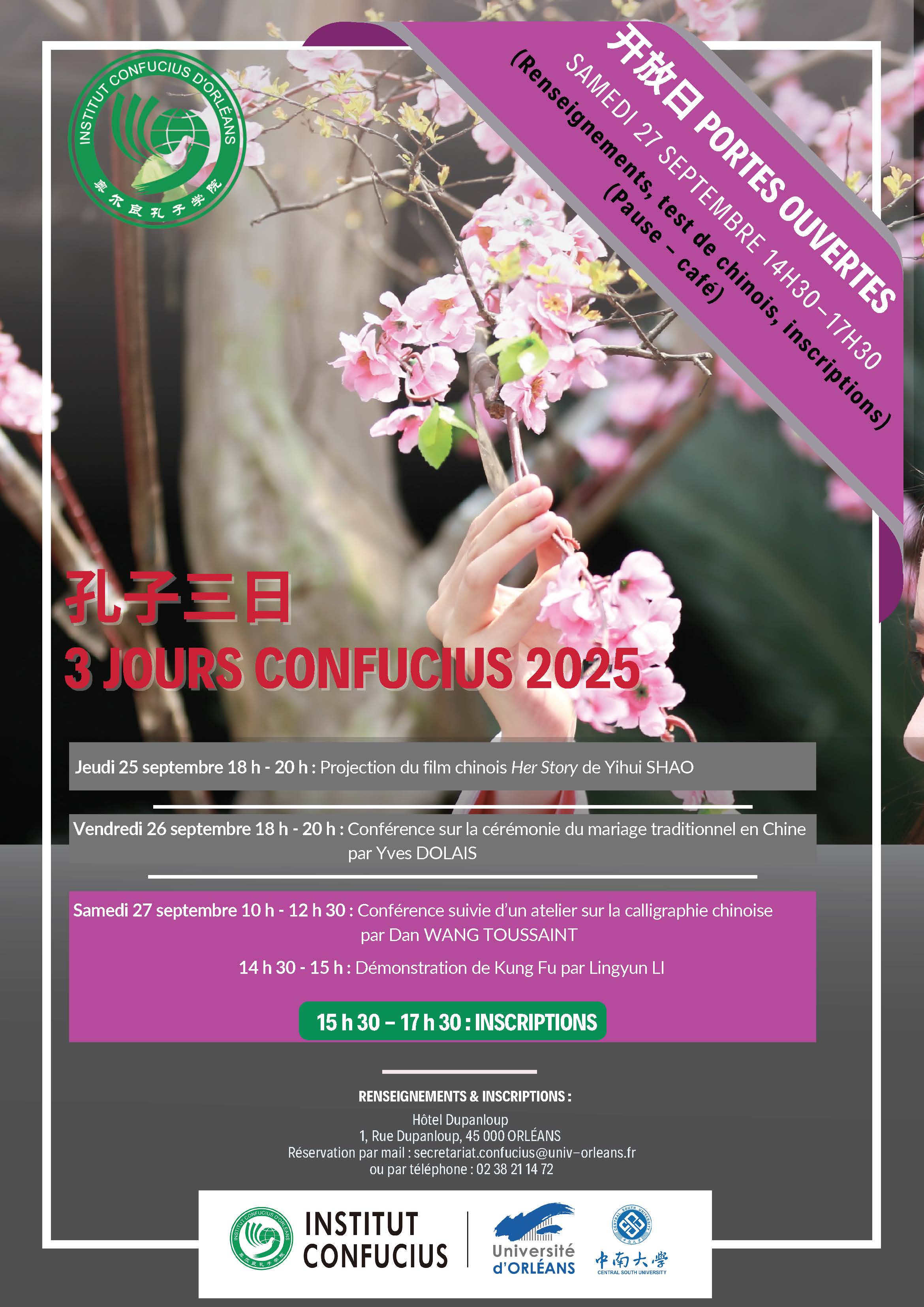 Flyer 3 jours Confucius 2025