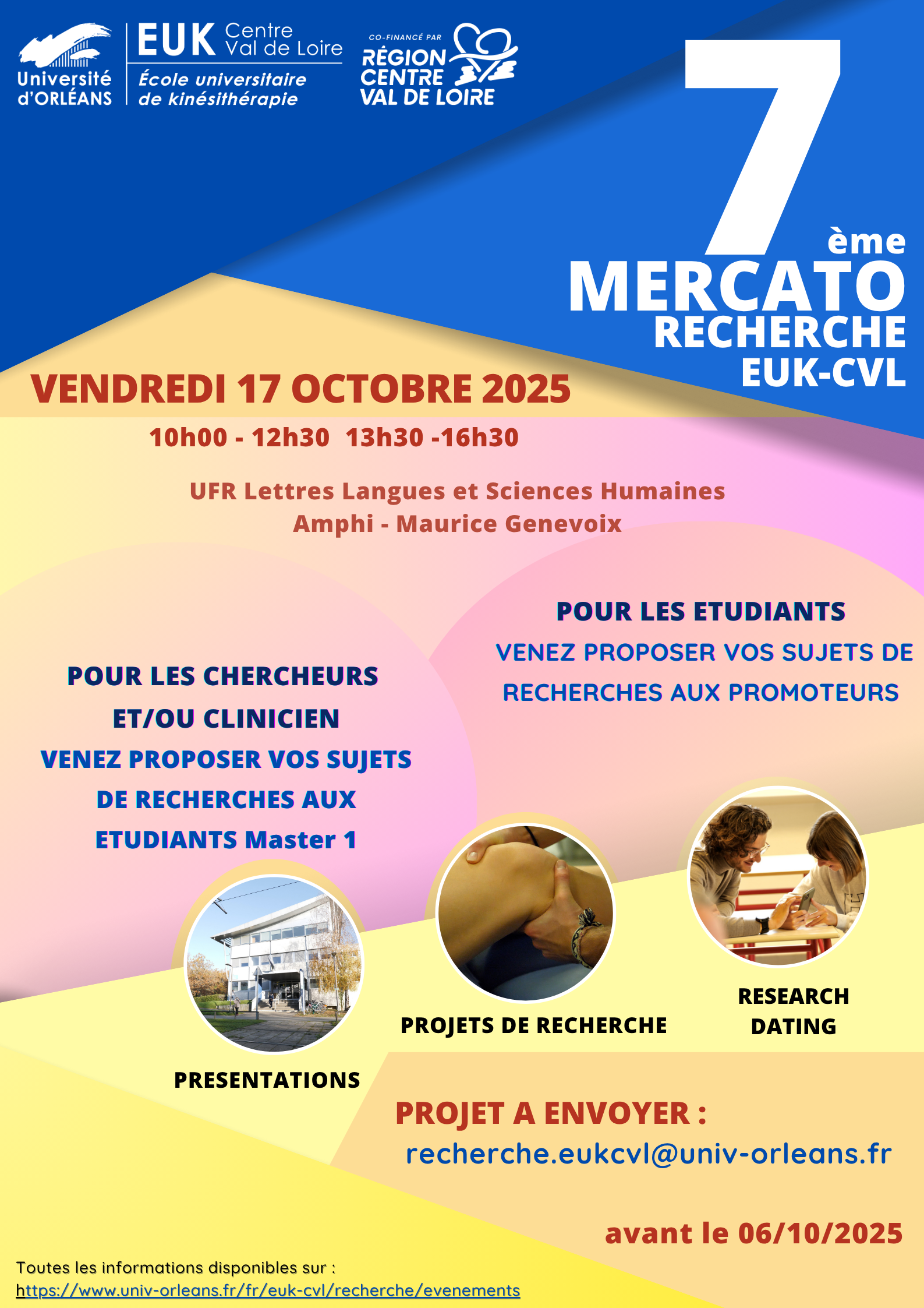 7e Mercato de la Recherche à l'EUK CVL